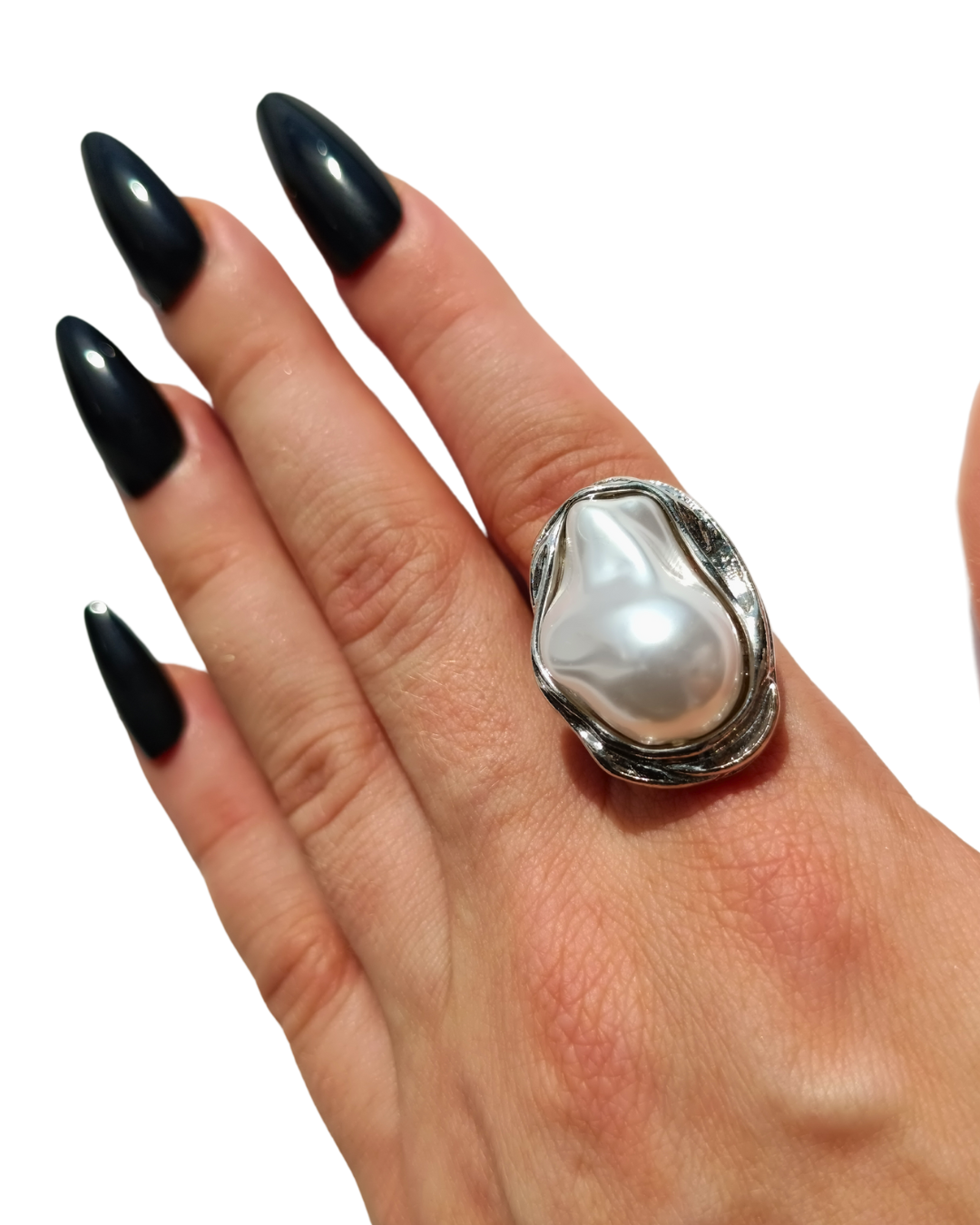 Inel supradimensionat Elysia placat cu aur 18K