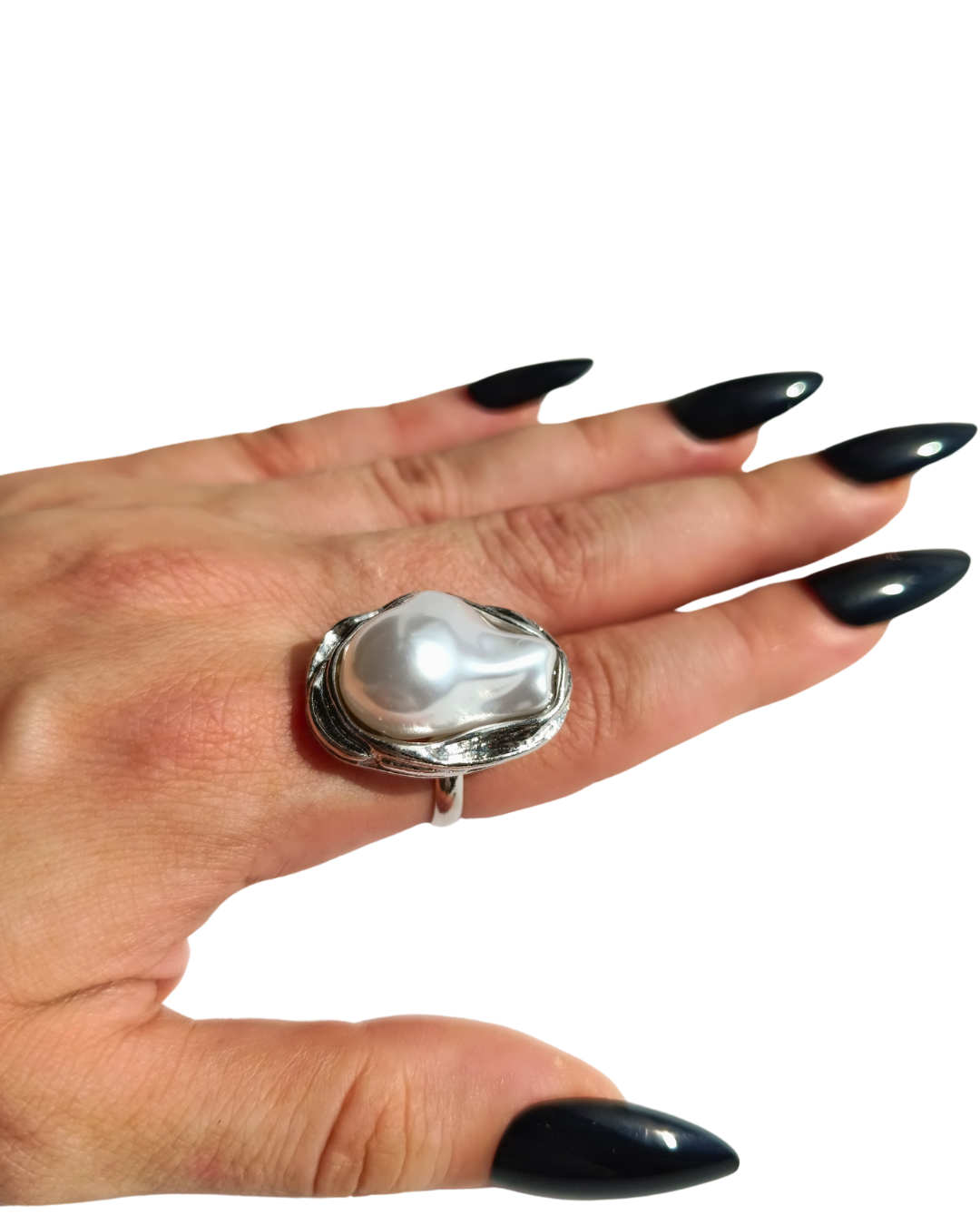 Inel supradimensionat Elysia placat cu aur 18K