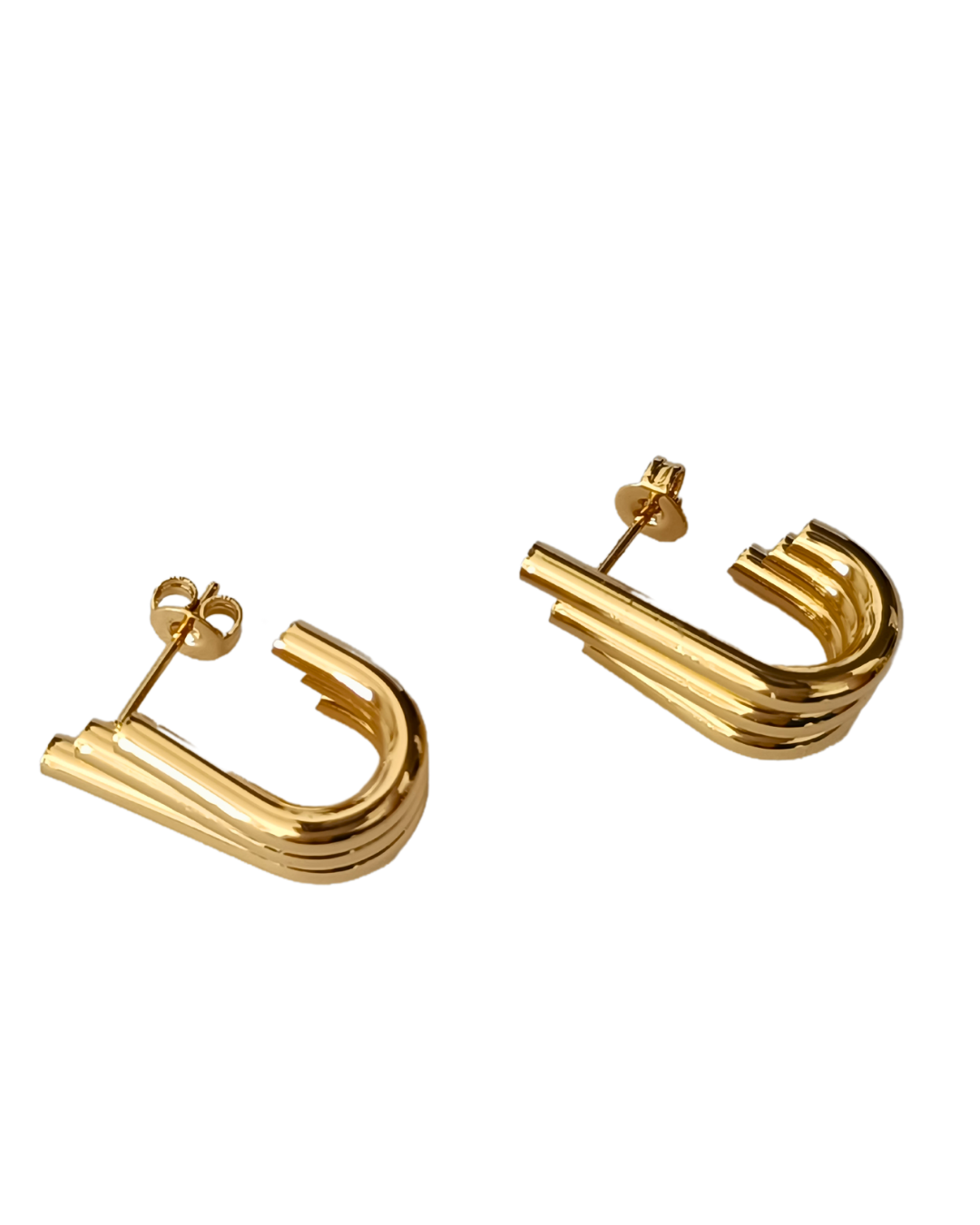 Briana - cercei minimaliști, placați aur 18K