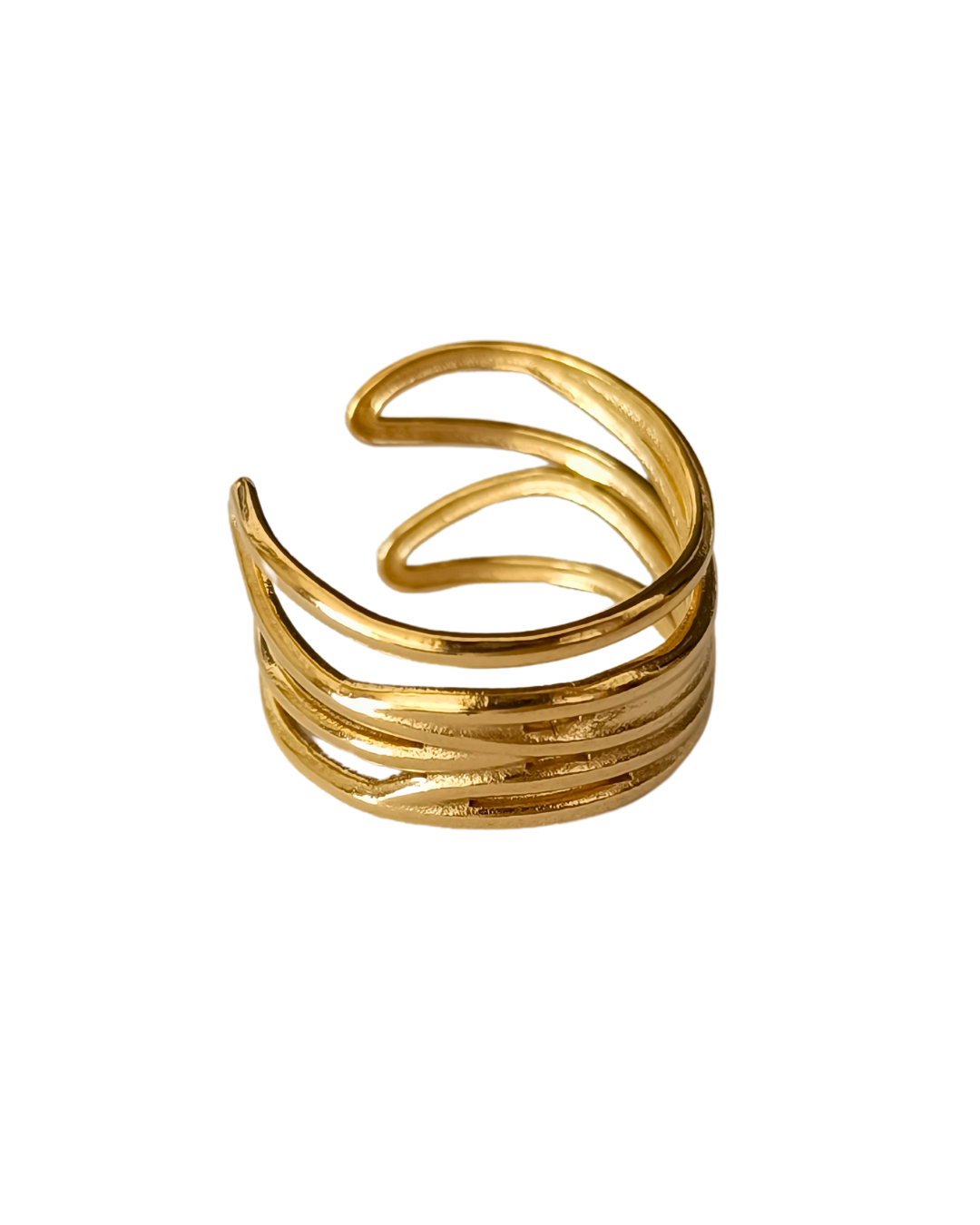 Kendra - inel minimalist placat aur 18K