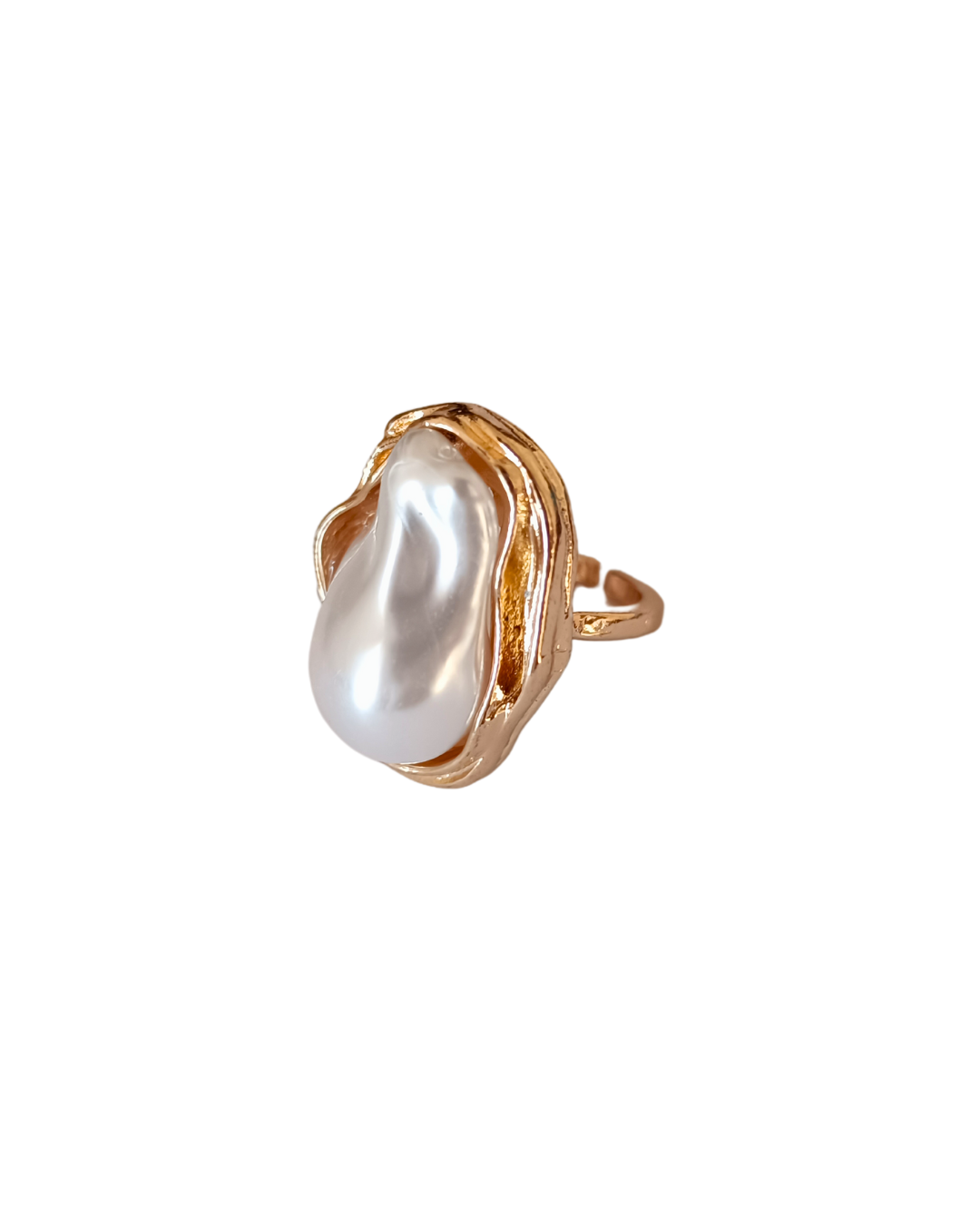 Inel supradimensionat Elysia placat cu aur 18K