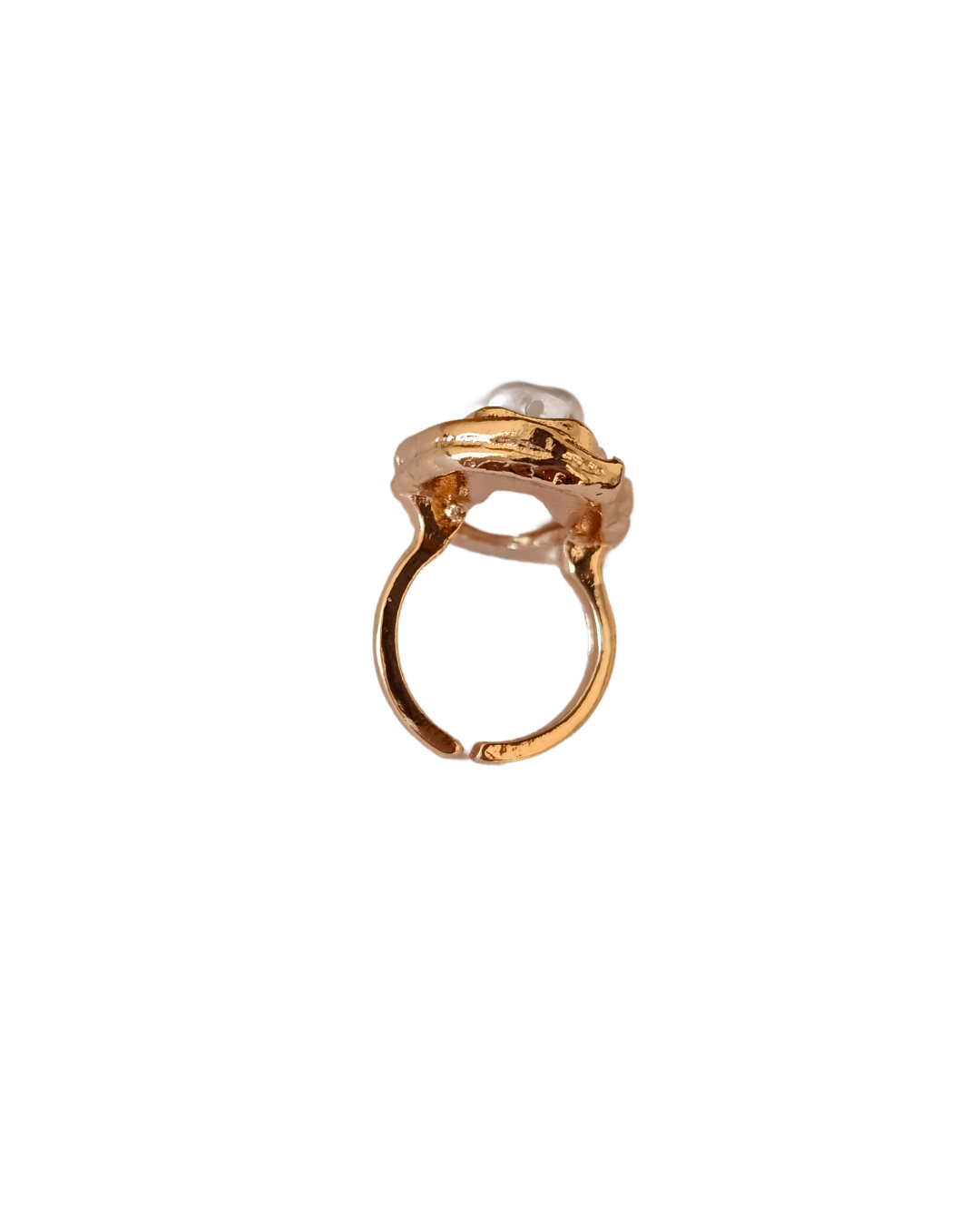 Inel supradimensionat Elysia placat cu aur 18K