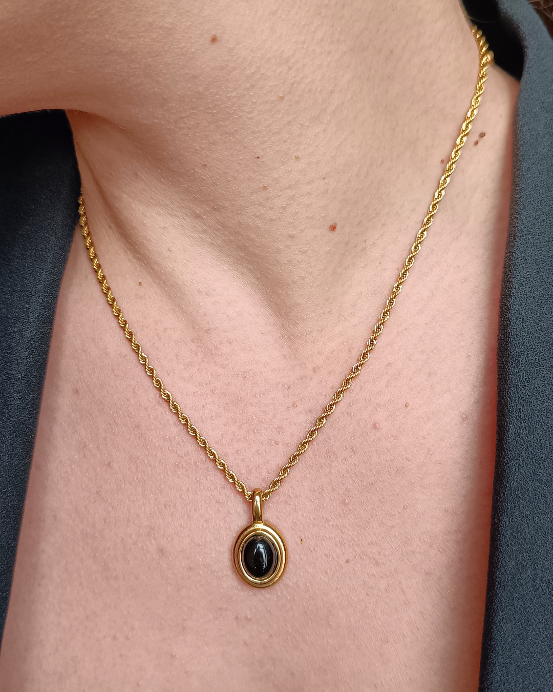 colier vintage Isadora placat cu aur 18K