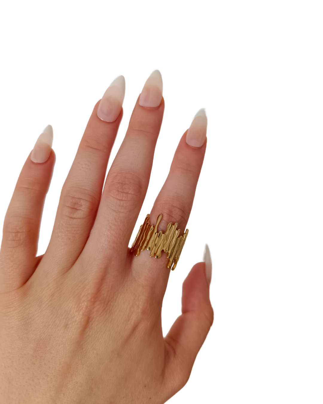 Sofia - inel minimalist placat aur 18K
