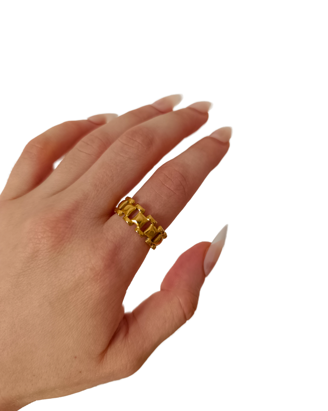 Senada - inel minimalist placat aur 18K