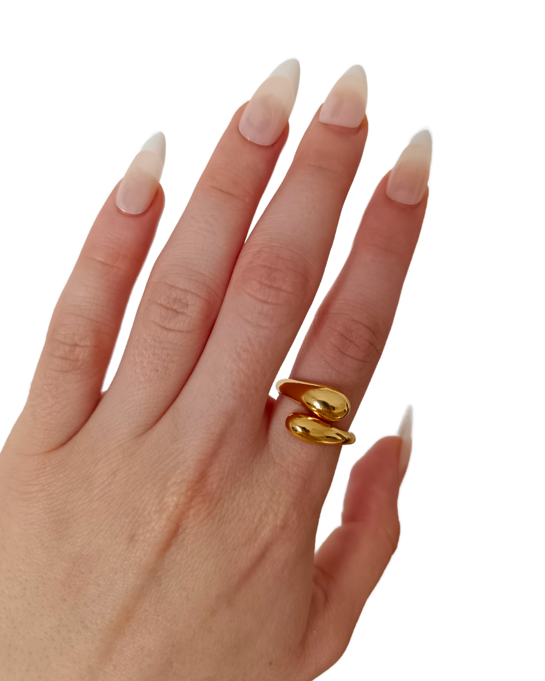 Valencia - inel minimalist placat aur 18K