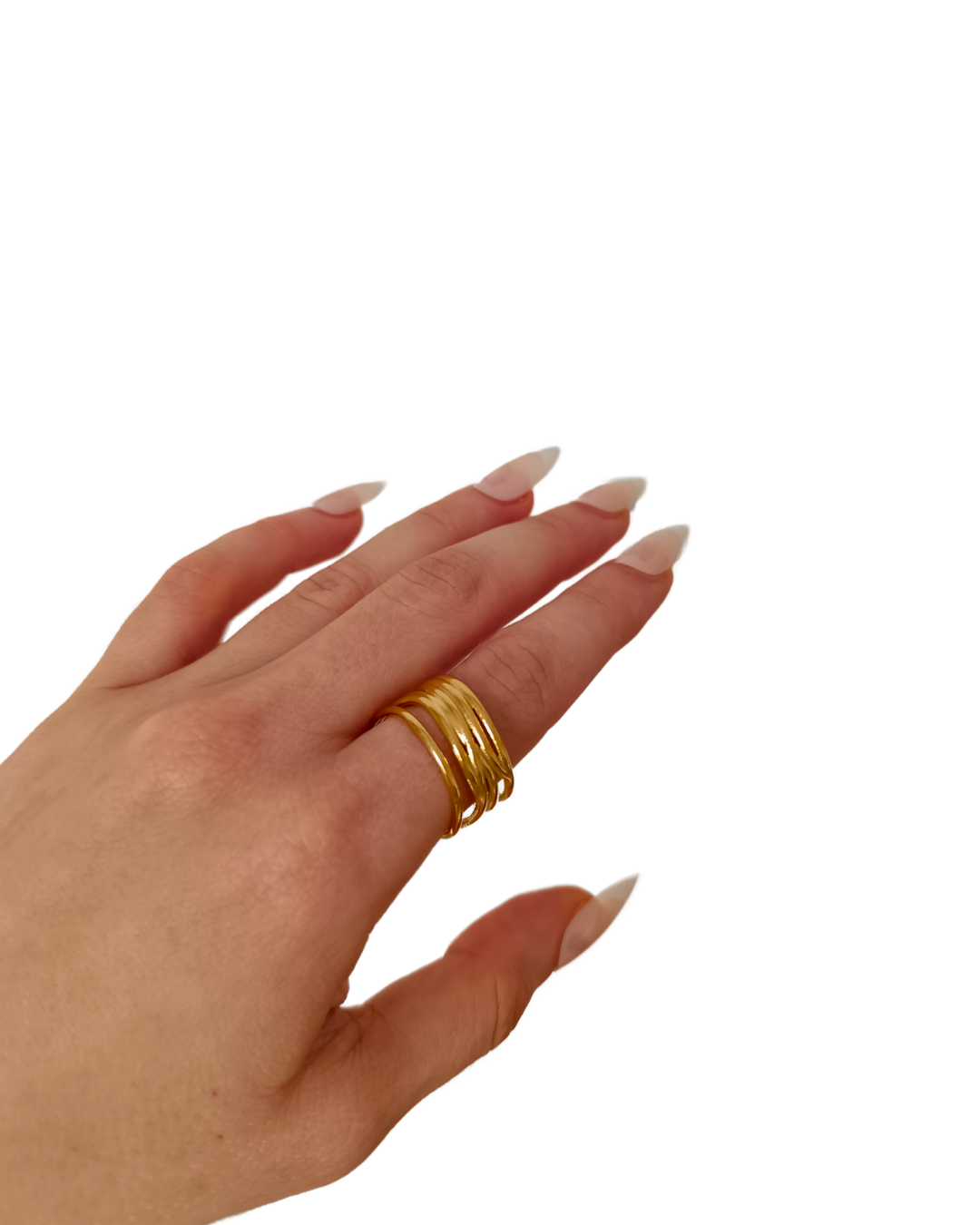 Kendra - inel minimalist placat aur 18K