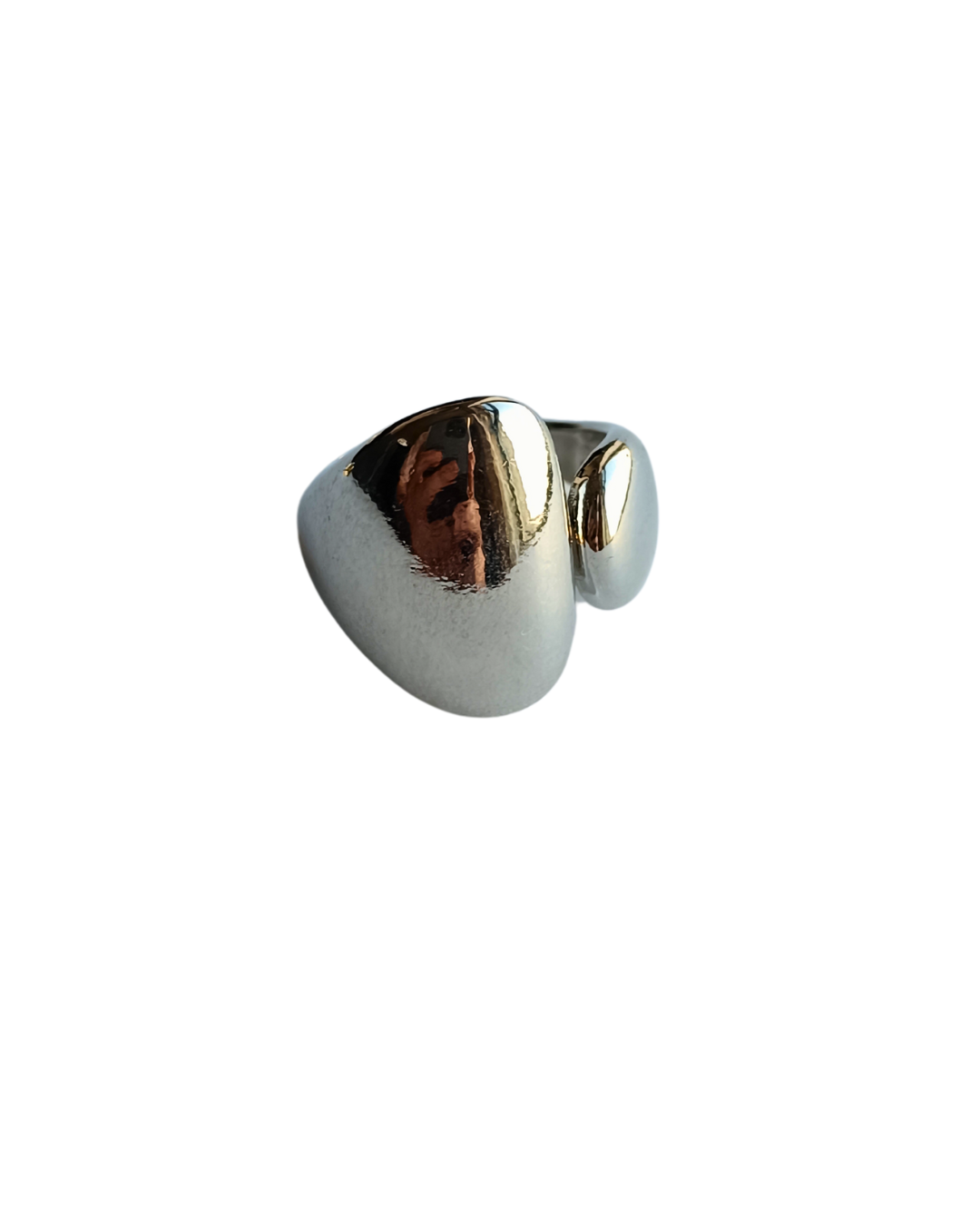 Inel minimalist Ayla placat aur 18K