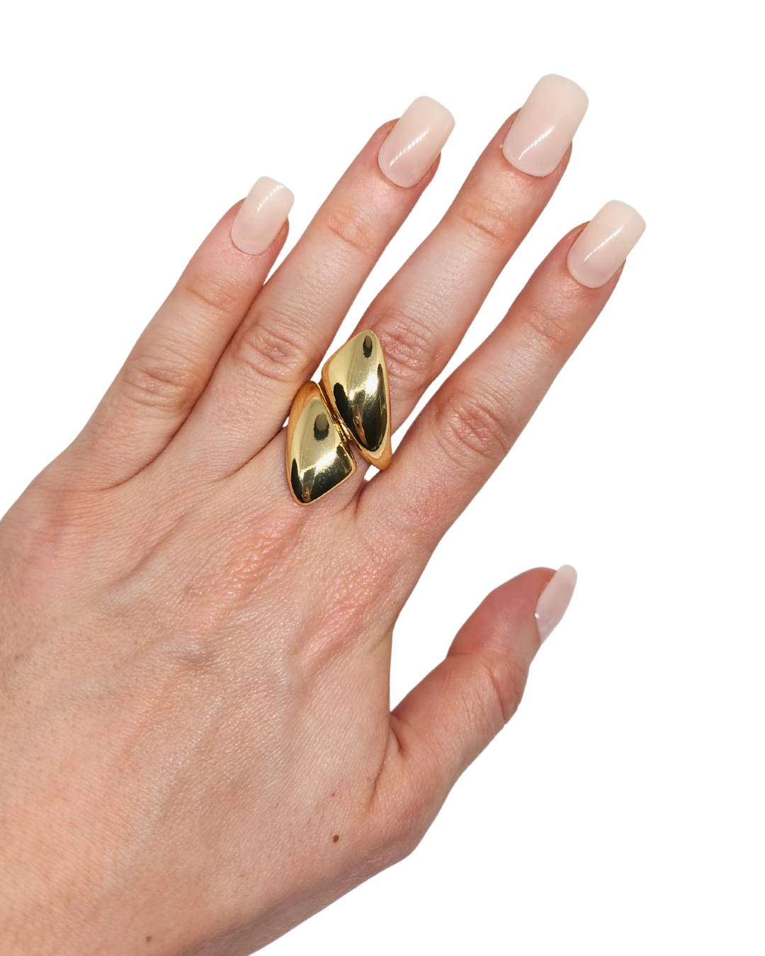 inel Evoke placat cu aur 18K, reglabil