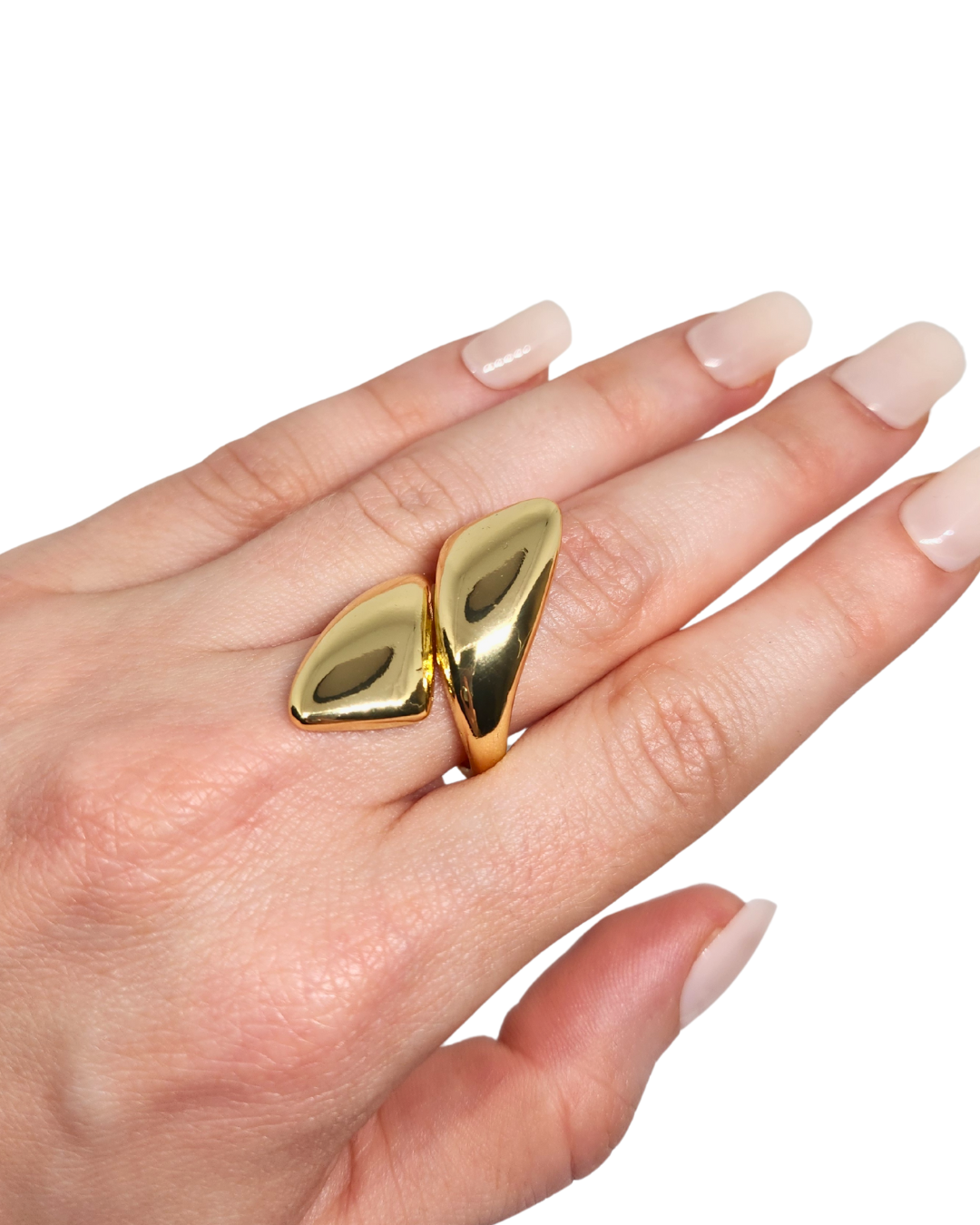 inel Evoke placat cu aur 18K, reglabil