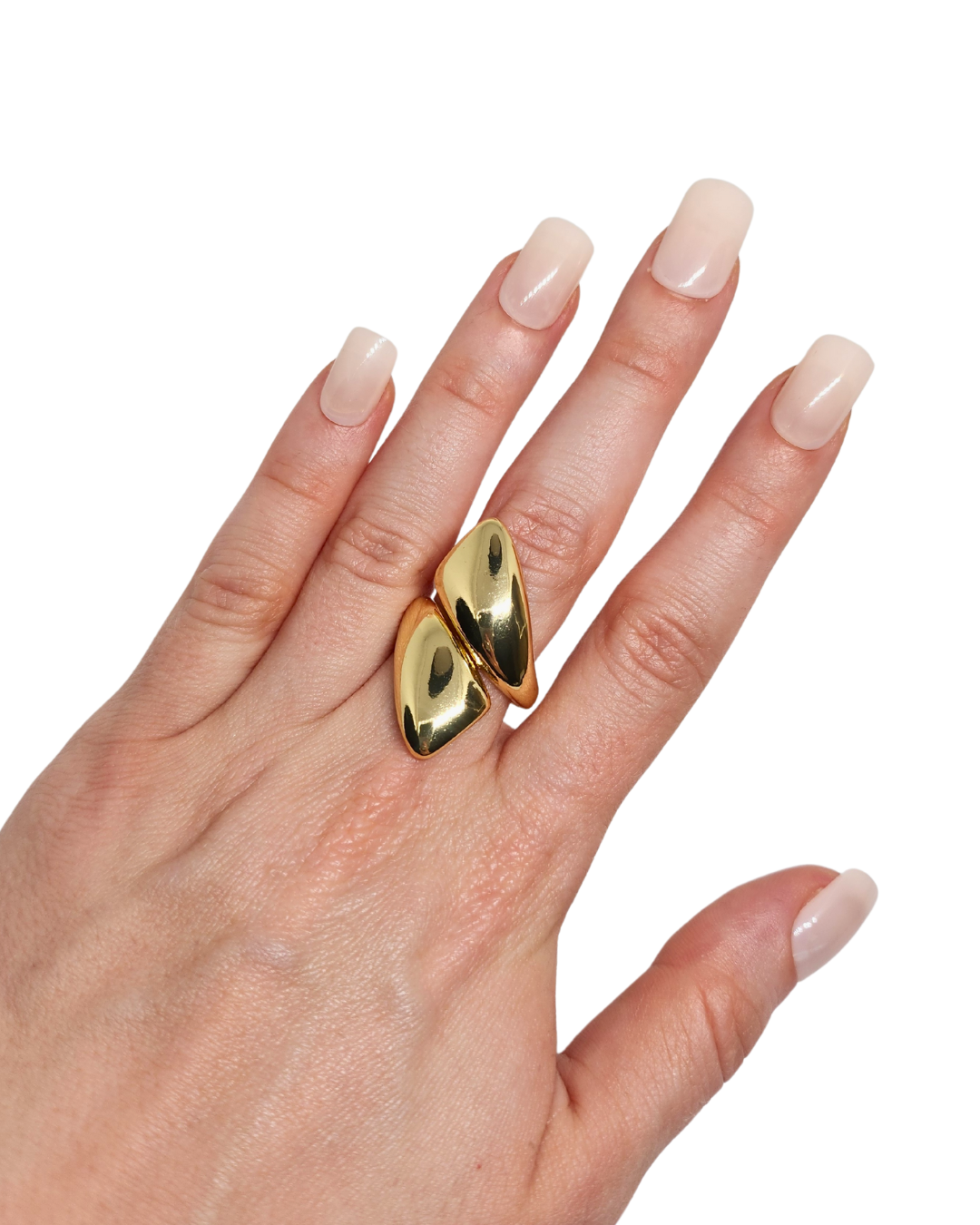 inel Evoke placat cu aur 18K, reglabil