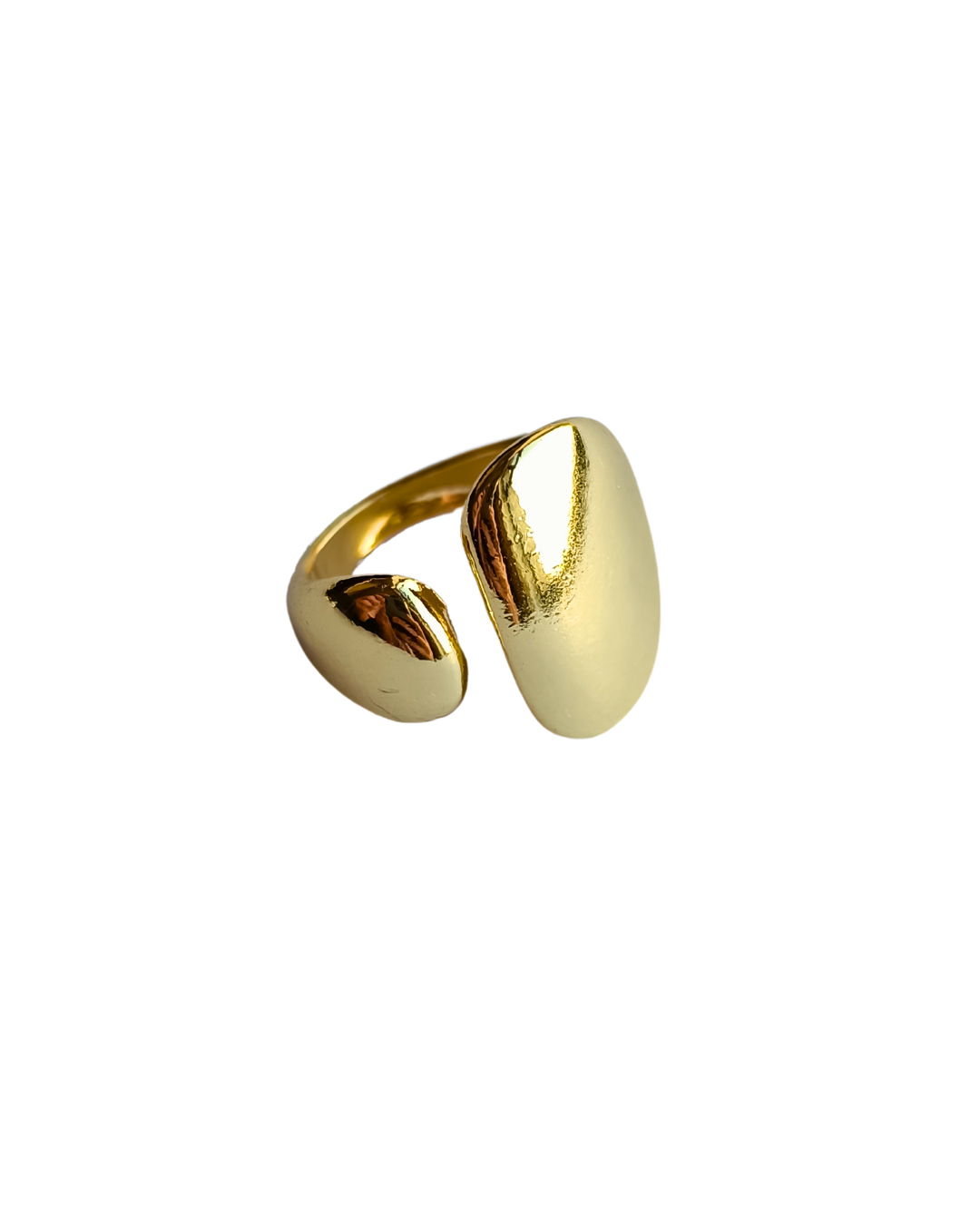 Inel minimalist Ayla placat aur 18K
