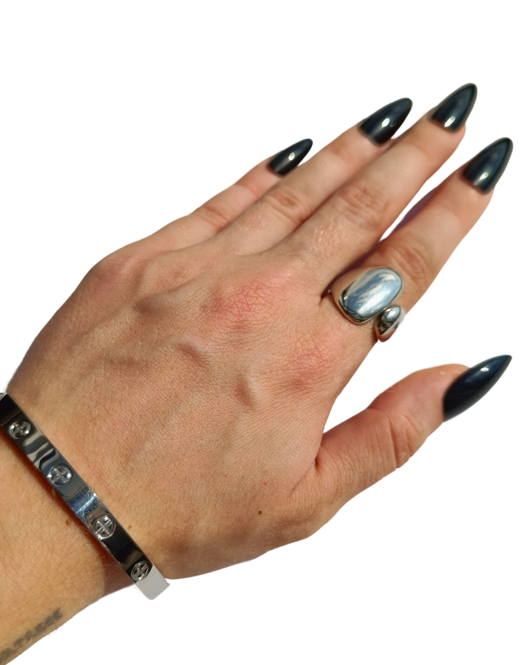 Inel minimalist Ayla placat aur 18K