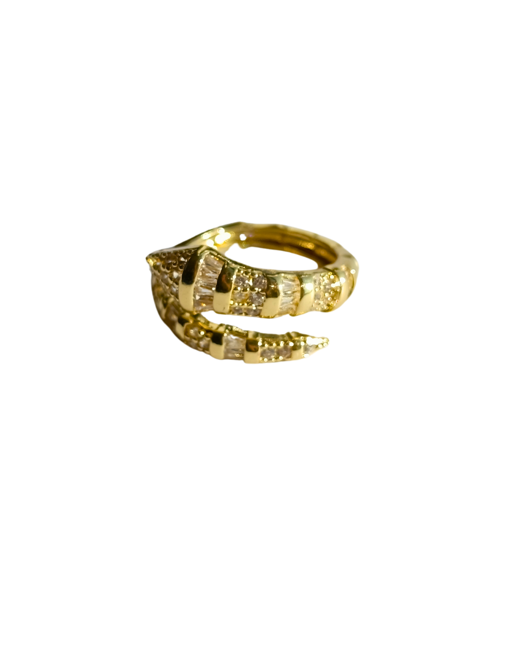 inel Nova placat cu aur 18K, strasuri zirconiu