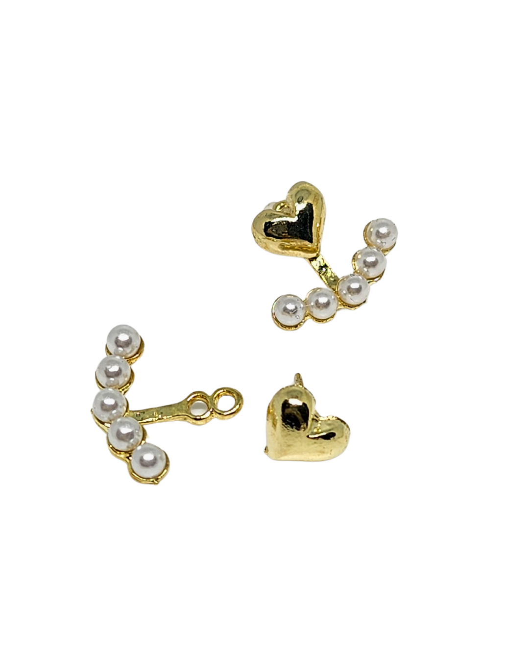 cercei Amore placați aur 18K, cu extensie detașabilă