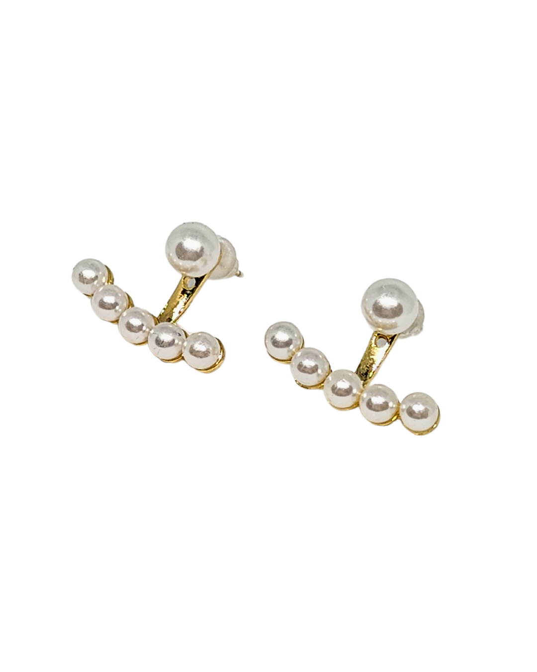 cercei Pearlita placați aur 18K, cu extensie detașabilă