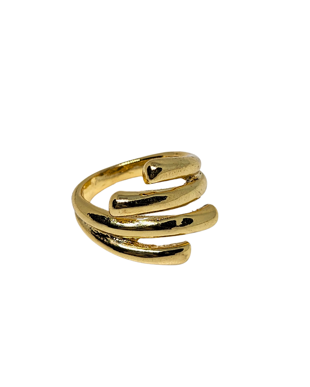 inel Fusion placat cu aur 18K, reglabil