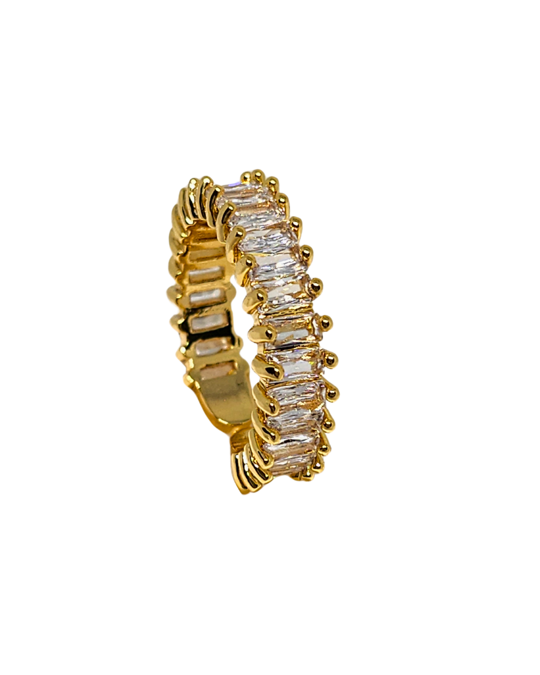 inel Edge cu strasuri zirconia, reglabil