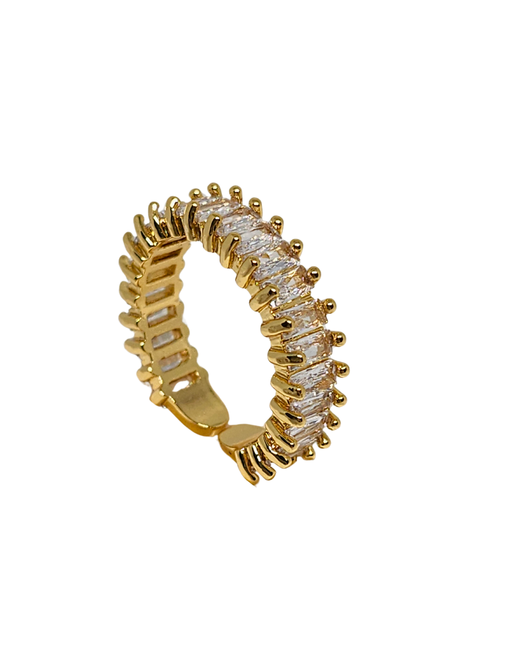 inel Edge cu strasuri zirconia, reglabil