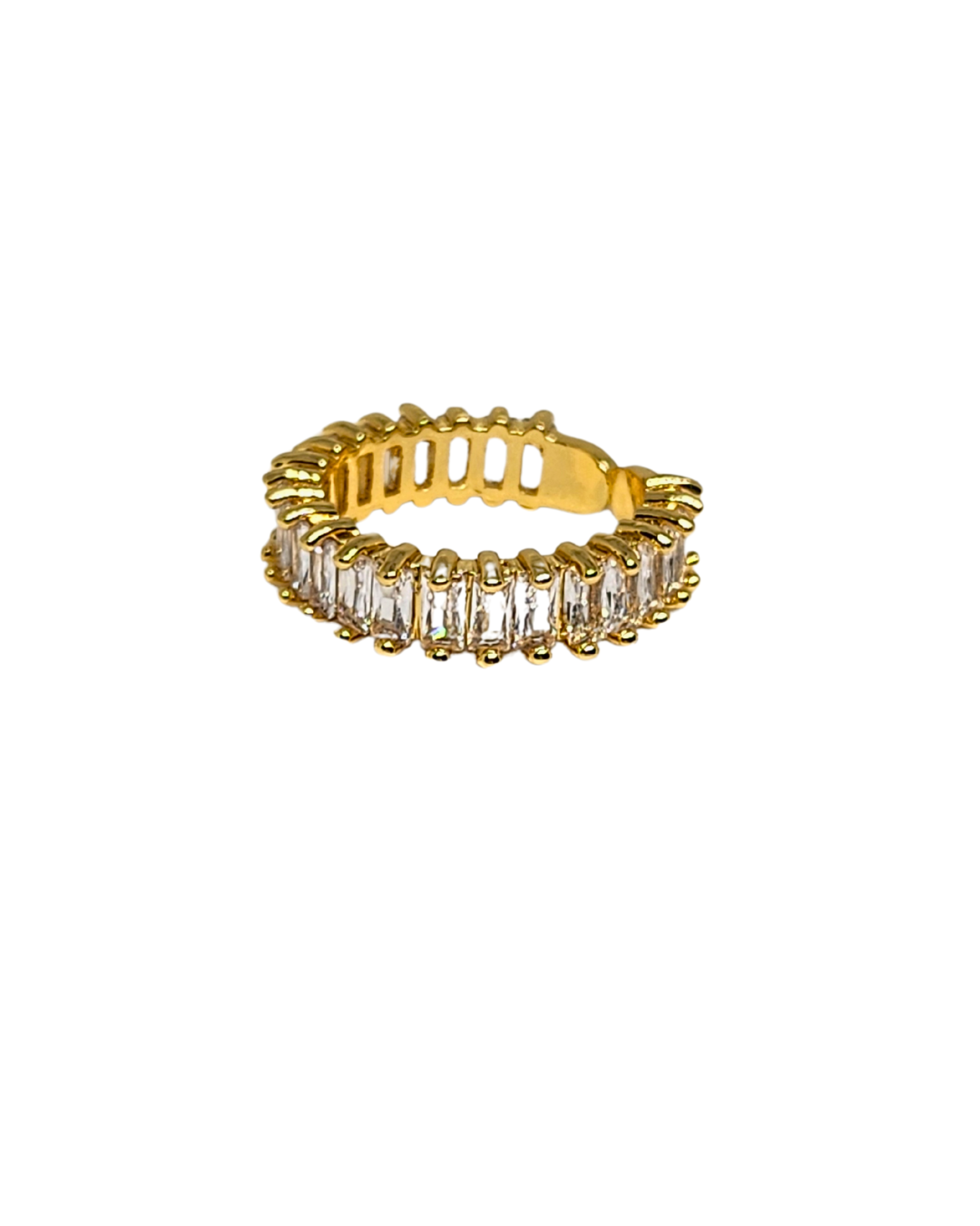 inel Edge cu strasuri zirconia, reglabil