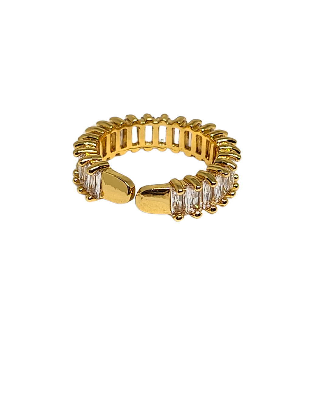 inel Edge cu strasuri zirconia, reglabil