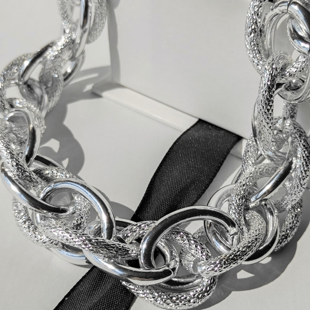 colier CARPE DIEM cu zale argintii, texturate - Necklaces