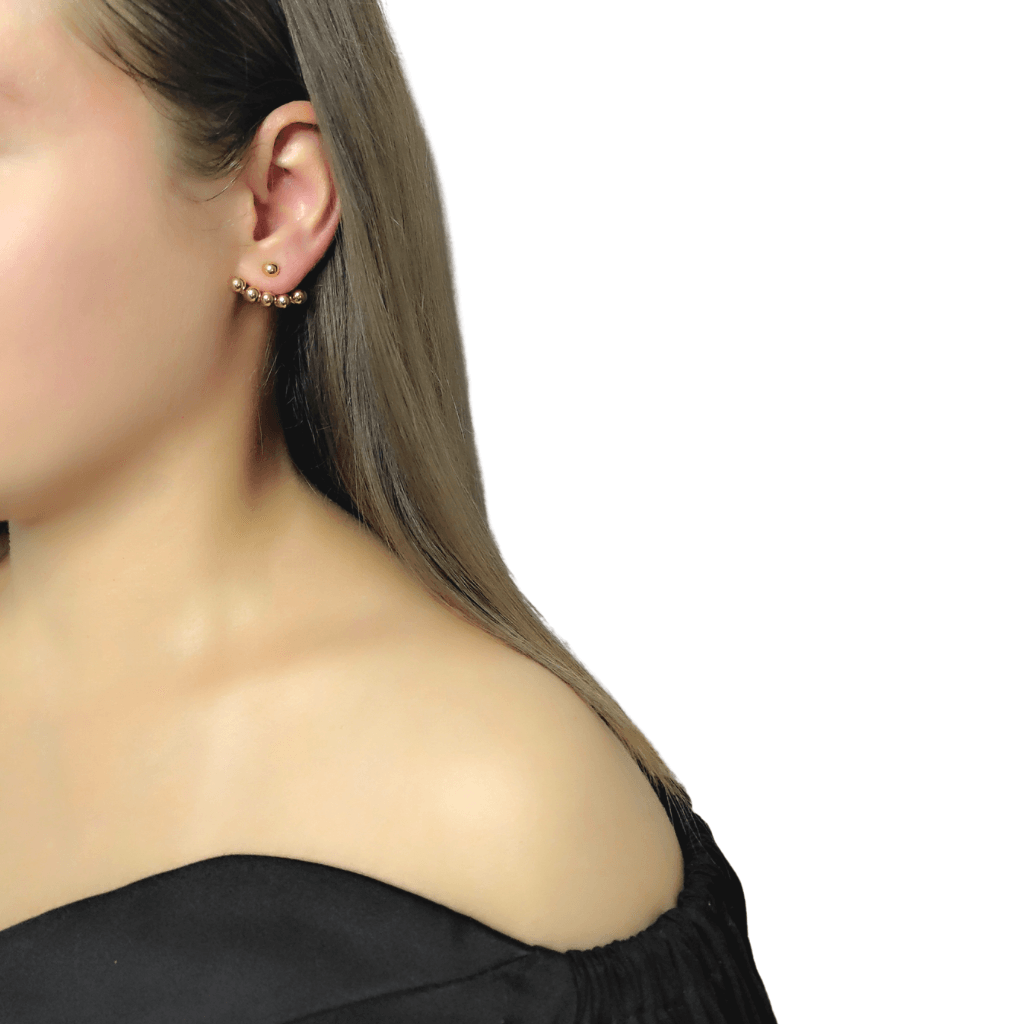cercei GOLDEN LADY placați cu aur 18K - Earrings