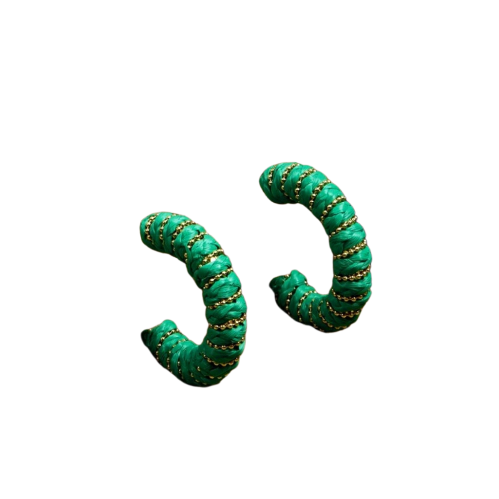 cercei GREEN LOVER rotunzi, verzi, înveliți cu un fir subțire auriu , cercei verzi rotunzi bijuterii ltm, ltmshop, magazin online de bijuterii