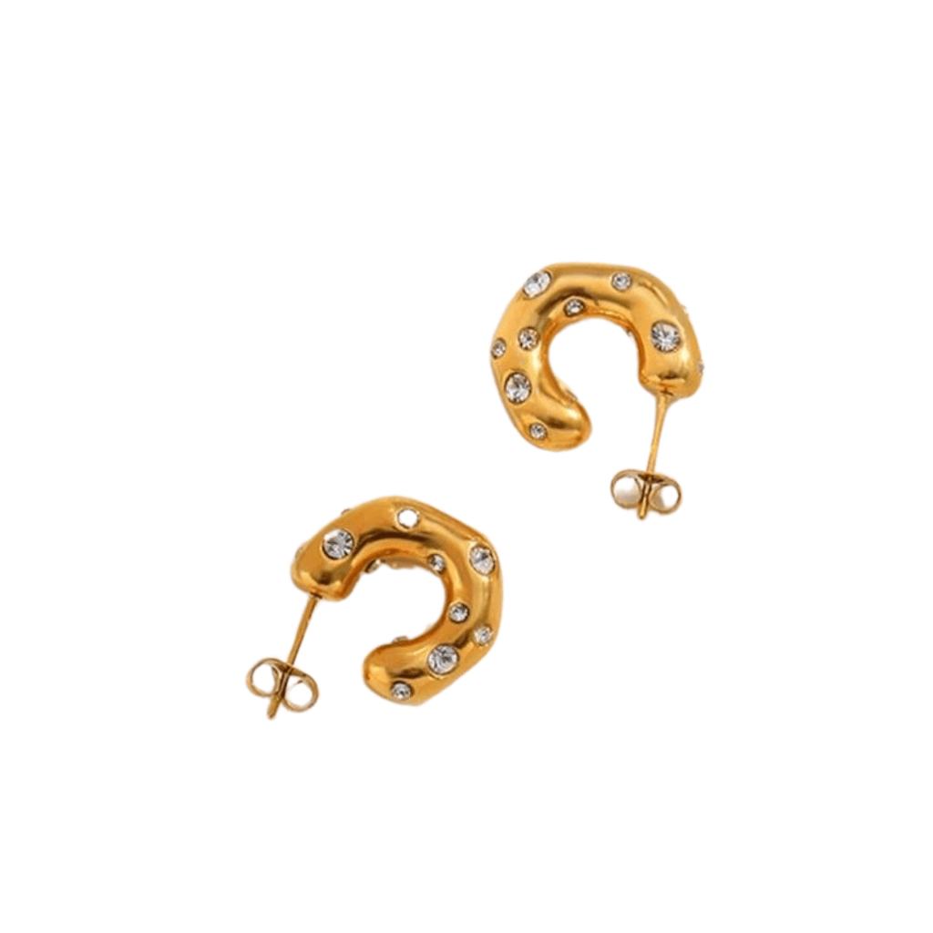 cercei PETITE - cercei mici, rotunzi cu strasuri zirconia, cercei PETITE - cercei mici, rotunzi cu strasuri zirconia, cercei cu strasuri zirconia mari, cercei verigă neregulată, cercei ltm, bijuterii ltm, ltmshop