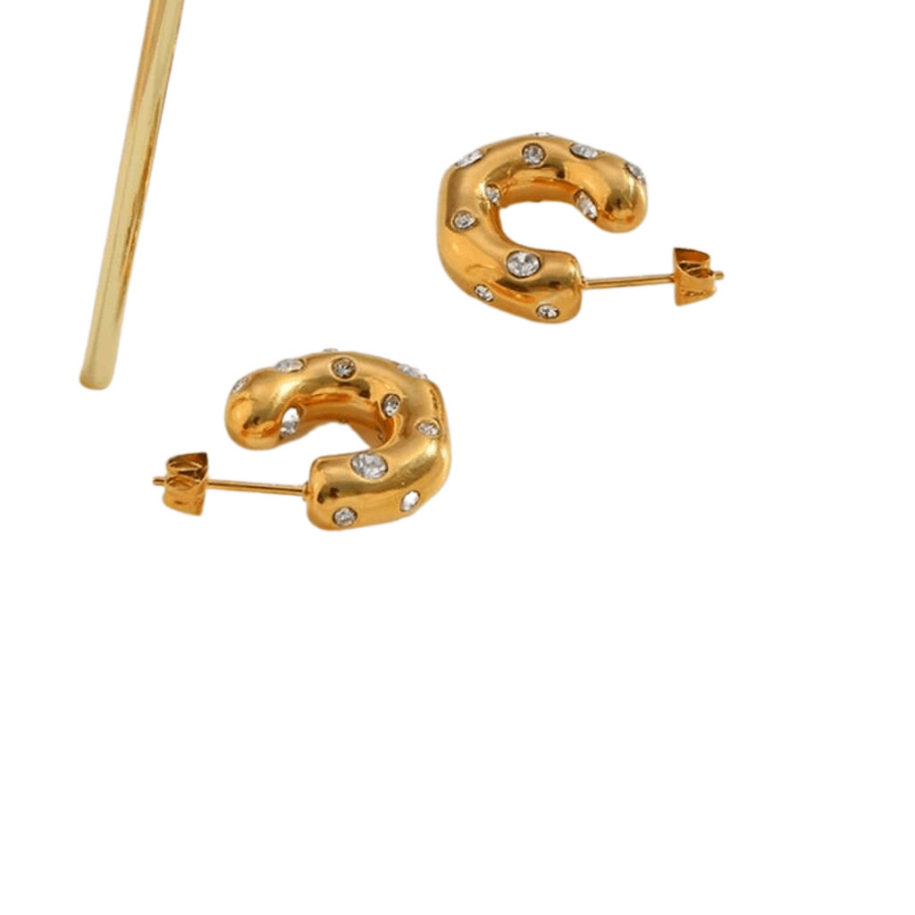 cercei PETITE - cercei mici, rotunzi cu strasuri zirconia, cercei PETITE - cercei mici, rotunzi cu strasuri zirconia, cercei cu strasuri zirconia mari, cercei verigă neregulată, cercei ltm, bijuterii ltm, ltmshop