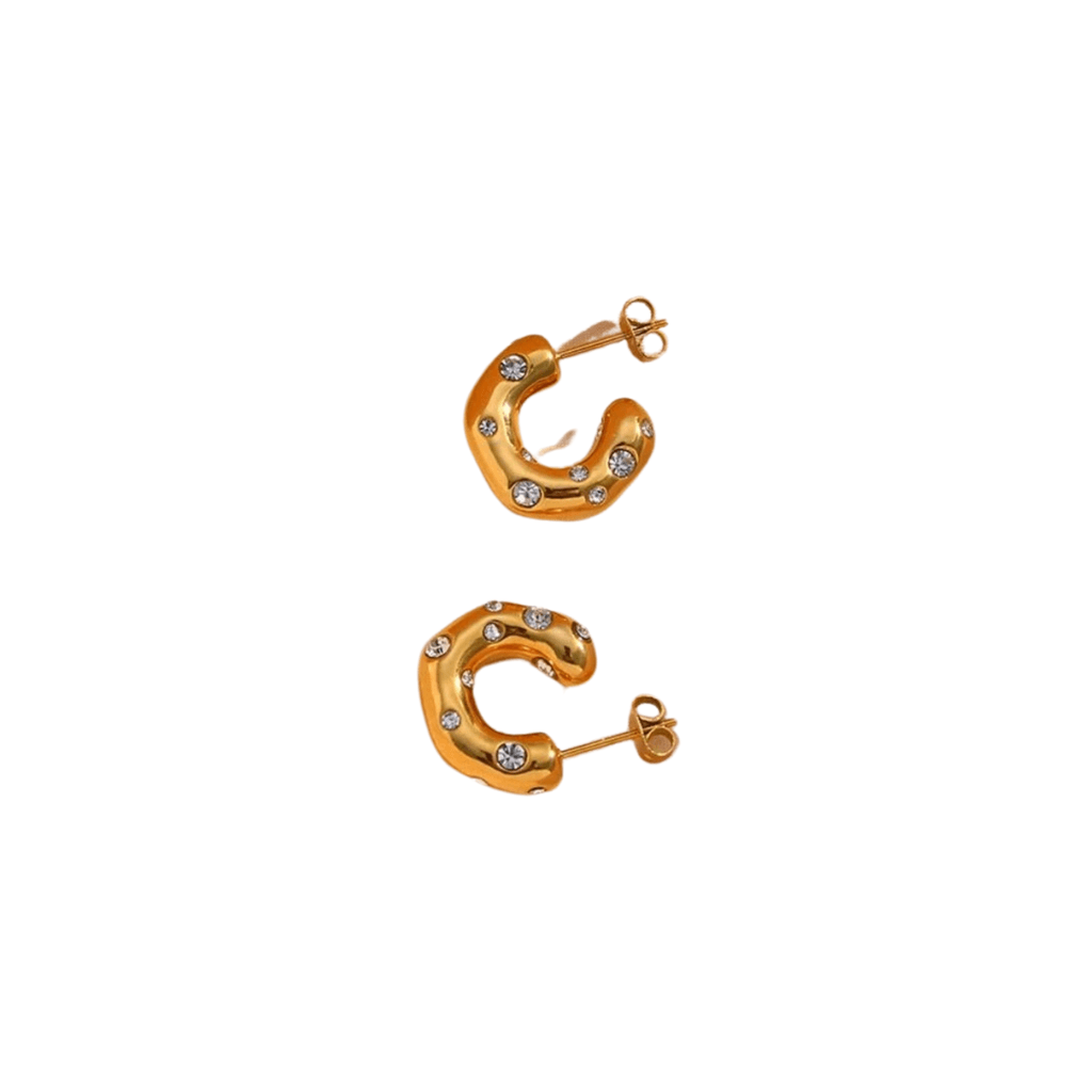 cercei PETITE - cercei mici, rotunzi cu strasuri zirconia, cercei PETITE - cercei mici, rotunzi cu strasuri zirconia, cercei cu strasuri zirconia mari, cercei verigă neregulată, cercei ltm, bijuterii ltm, ltmshop
