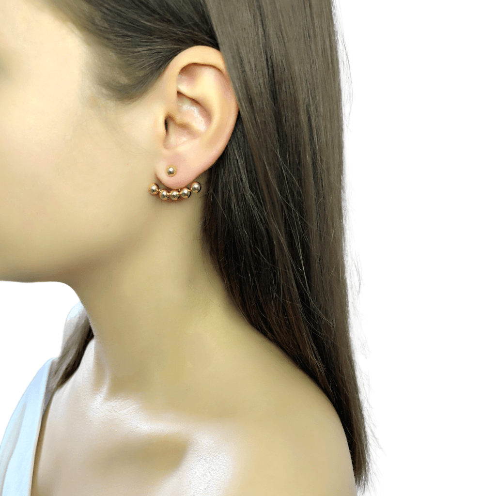 cercei GOLDEN LADY placați cu aur 18K - Earrings
