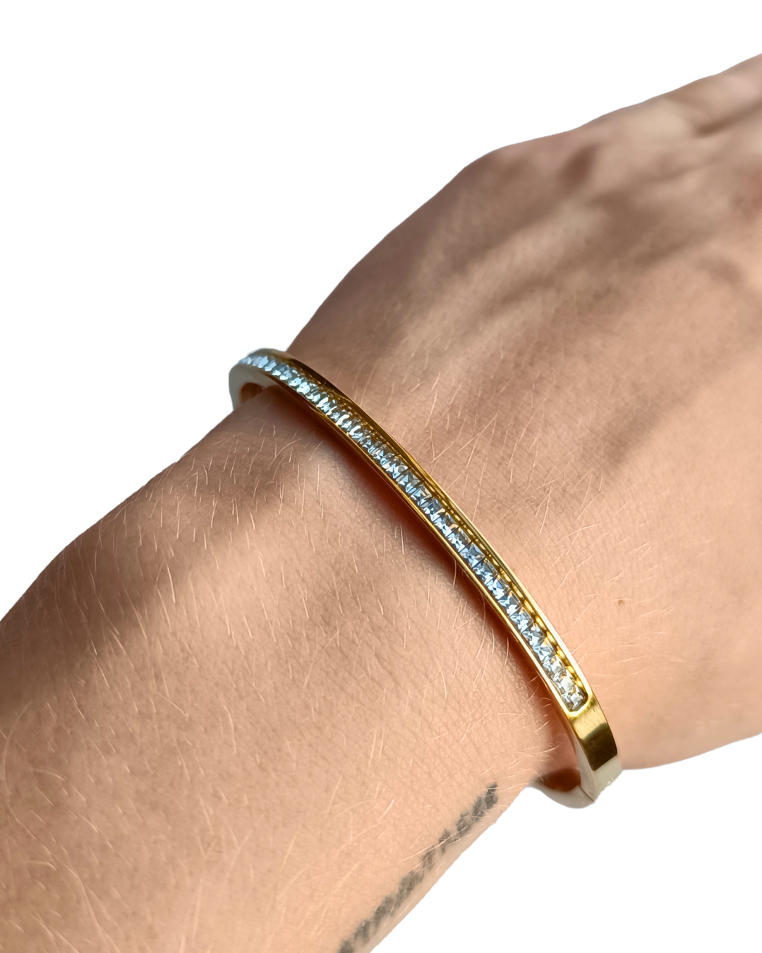 brățară MAYRA placată cu aur 18K cu strasuri zirconia
