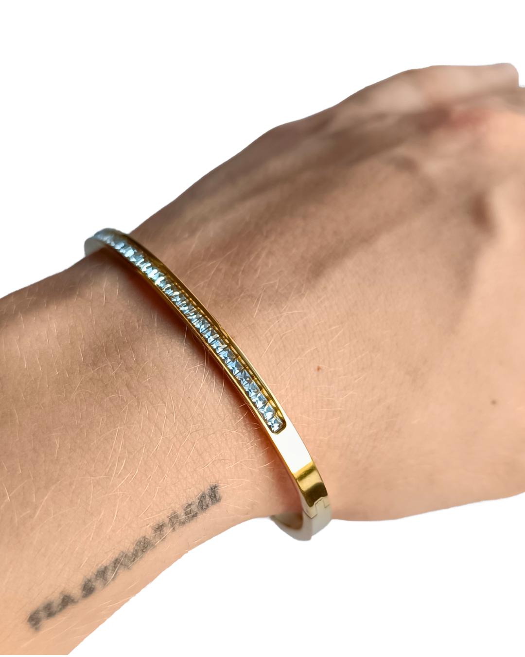 brățară MAYRA placată cu aur 18K cu strasuri zirconia