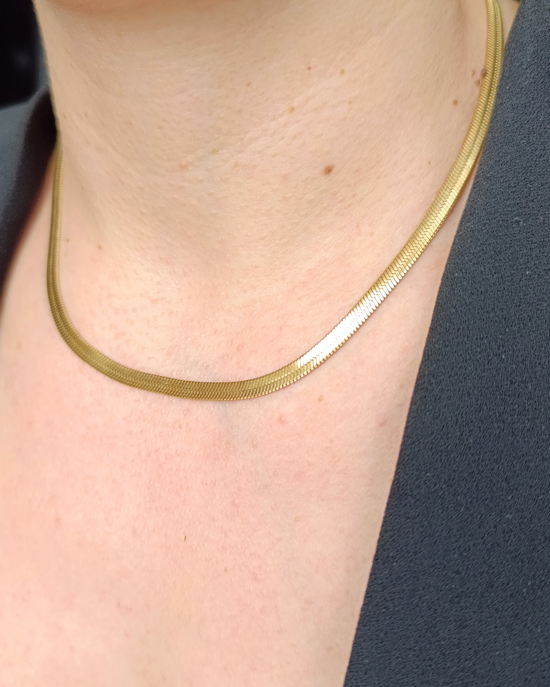 colier minimalist Amara placat cu aur 18K