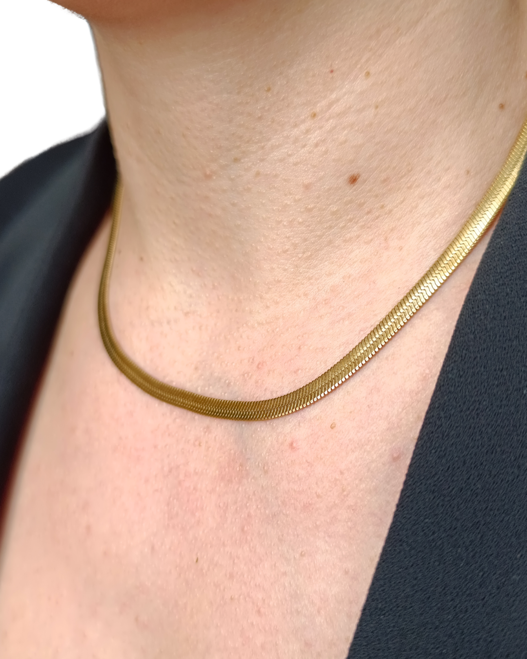 colier minimalist Amara placat cu aur 18K
