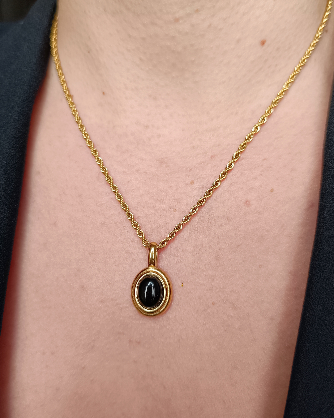 colier vintage Isadora placat cu aur 18K