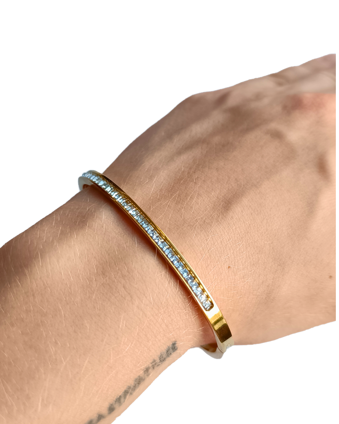 brățară MAYRA placată cu aur 18K cu strasuri zirconia