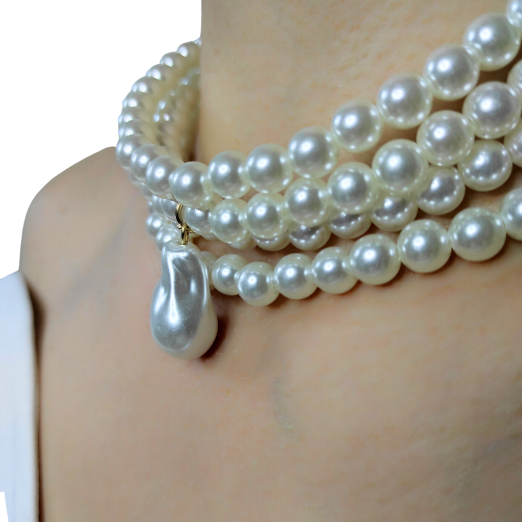 colier chocker cu perle ROYAL