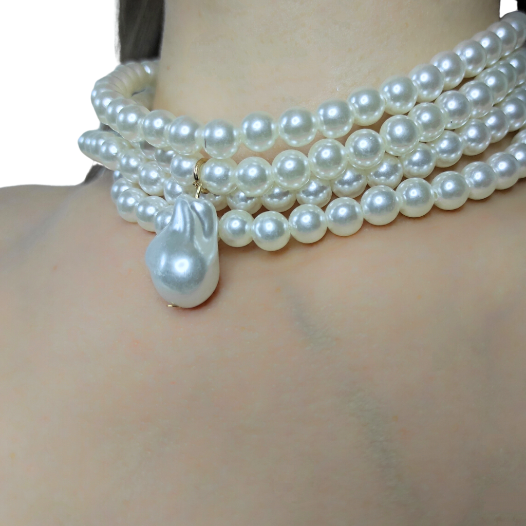 colier chocker cu perle ROYAL
