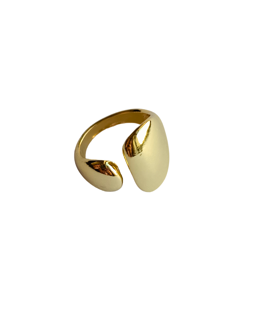 Inel minimalist Ayla placat aur 18K