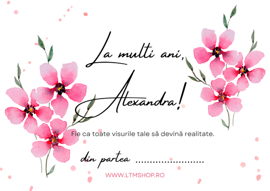 Felicitare personalizată cu mesaj