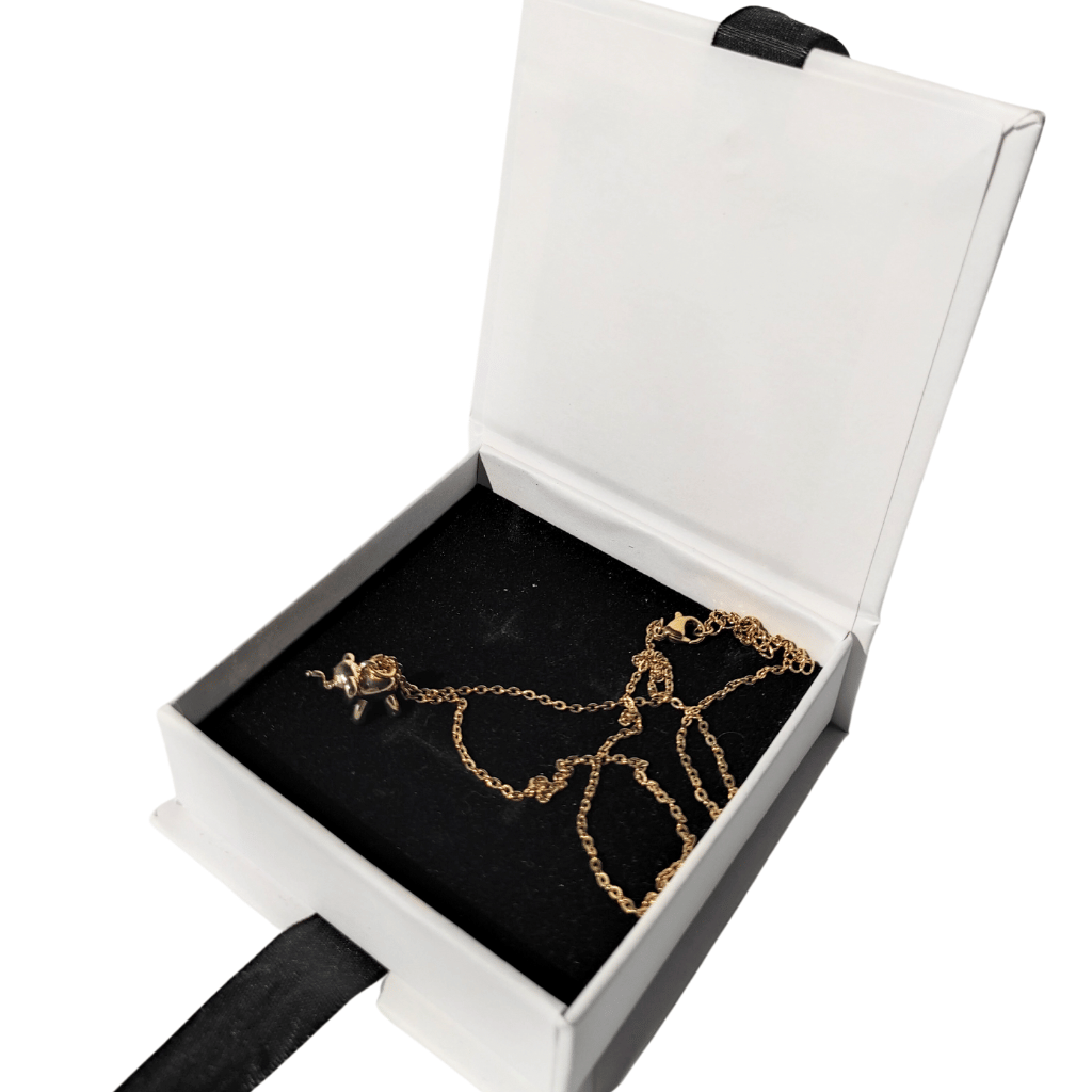 colier LUCKY ELEPHANT placat cu aur 18k cu pandantiv elefant