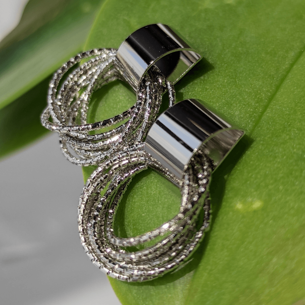 cercei hOOPS argintii, rotunzi - Earrings