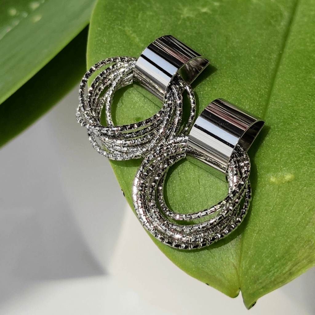 cercei hOOPS argintii, rotunzi - Earrings