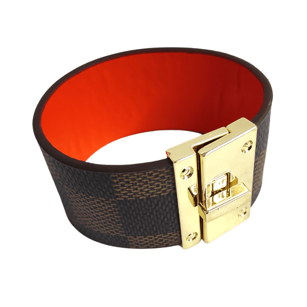 brățară IRREPLACEABLE din piele PU maro, bratara cu inchizatoare metalica, bratara din piele neagra, bratara rock, bratara lata, bratari ltm, bijuterii ltm, ltmshop