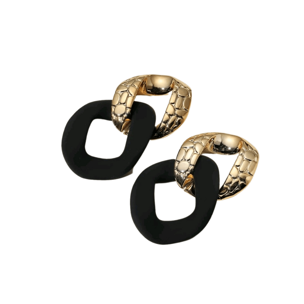 cercei INFINITE texturați, aspect piele de șarpe - Earrings