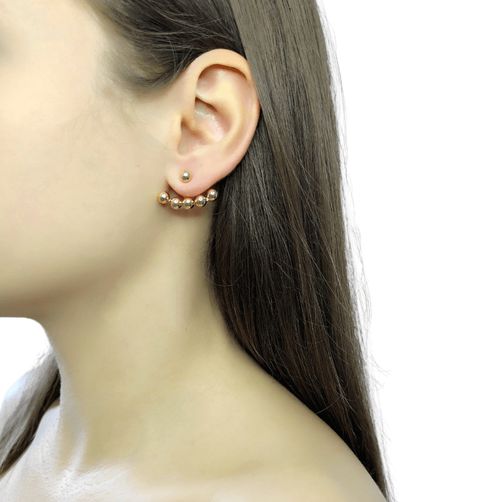 cercei GOLDEN LADY placați cu aur 18K - Earrings
